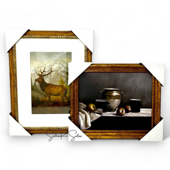 11x14 Vintage Stag Framed Wall Art - Threshold Studio McGee, Christmas 2023 - Picture 4 of 4